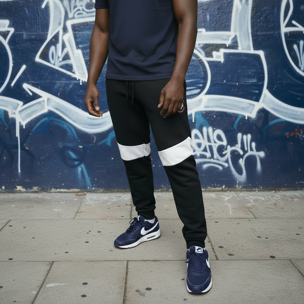 ^SEAN JOHN^ (NAVY-MULTI) POLYESTER JOGGER SWEATPANTS (XB SIZED)