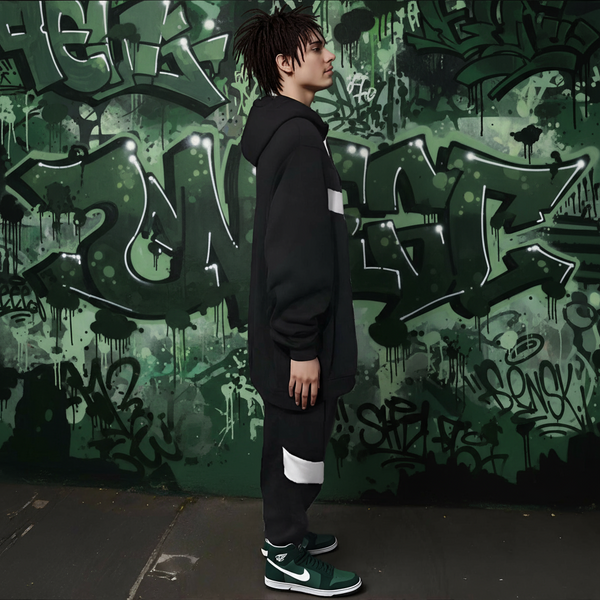 •SEAN JOHN• (GREEN~MULTI) POLYESTER HOODED ZIP UP TRACKSUITS (XB SIZED)