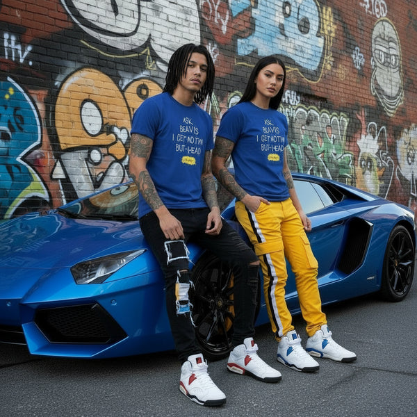 ^ROCKSMITH^ (BLUE) ~BUTTHEAD~ SHORT SLEEVE T-SHIRTS