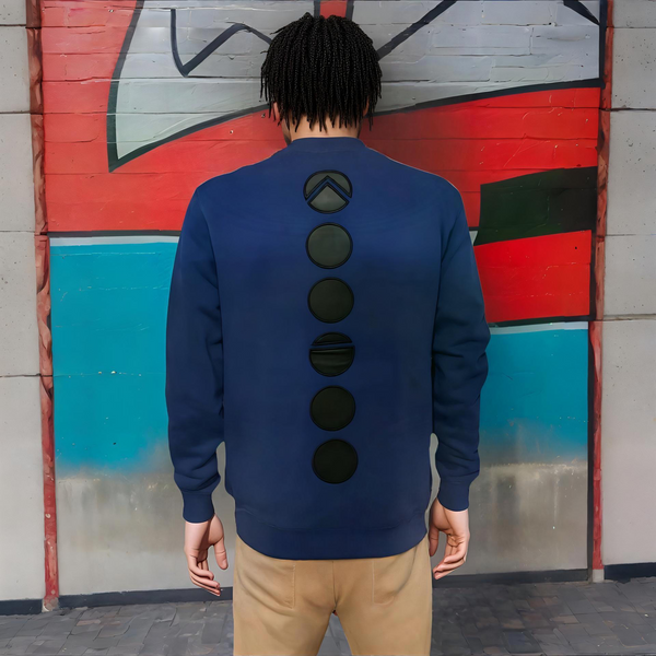 ^KOODOO^ (BLUE-BLACK) LUXURY CREWNECK SWEATSHIRTS