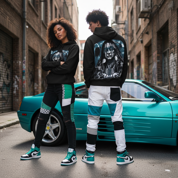 ^WARRIOR CHIEF^ (BLACK) PULLOVER HOODIES