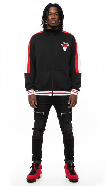 ^CHI-TOWN BULLIES^ LUXURY ZIP UP TRACK JACKETS (CUT & SEW) (EMBROIDERED LOGO)