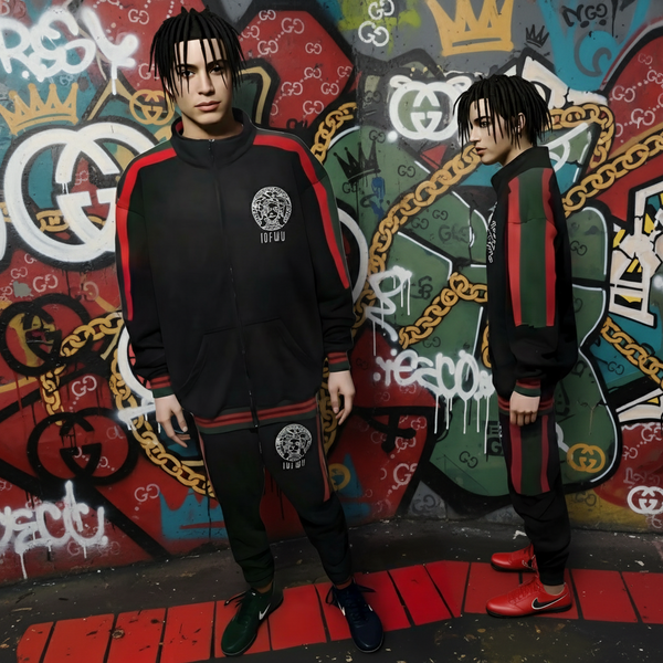•IDFWU V3R$@C3• (STYLE) LUXURY ZIP UP TRACK SUITS (CUT & SEW)