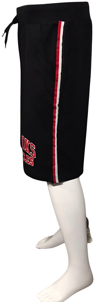 *CROOKS & CASTLES* (BLACK) COTTON SHORTS FOR MEN (EMBROIDERED LOGO)