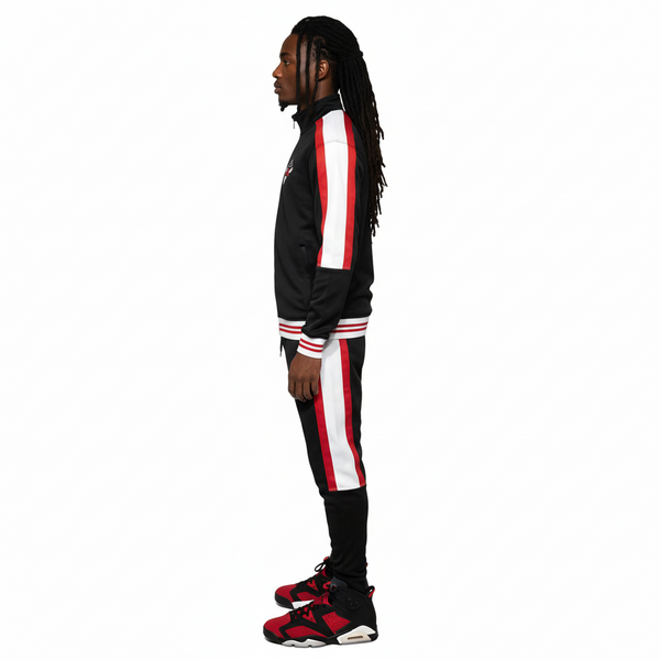 •CHI-TOWN BULLIES• LUXURY TRACK SUITS (CUT & SEW) (EMBROIDERED LOGOS)