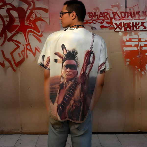 ^NATIVE AMERICAN^ ~FULL PRINT~ LIGHTWEIGHT SUMMER TEES