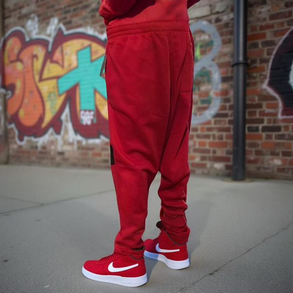 *SEAN JOHN* (RED-MULTI) •POLYESTER JOGGER SWEATPANTS• (XB SIZED)