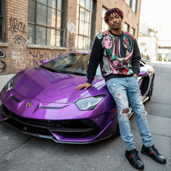 *COKE BOYZ* ~PICASSO CREWNECK SWEATSHIRT~