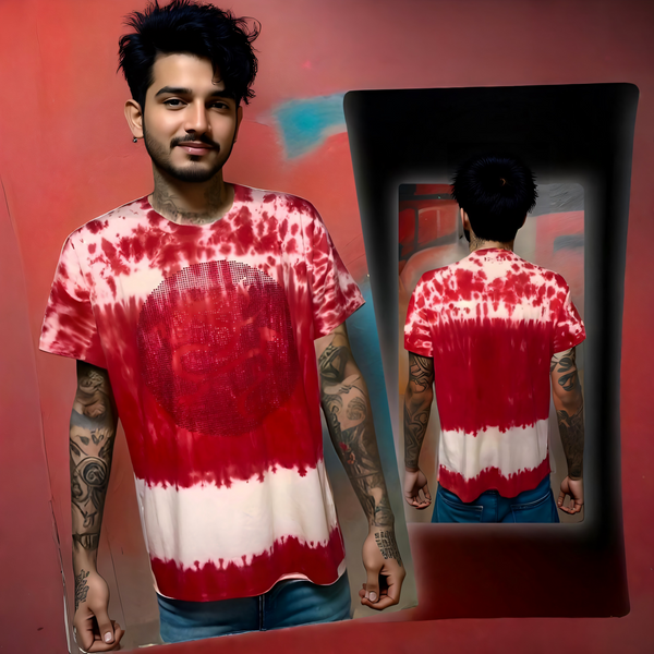 ^RED DRAGON^ (FANCY LOGO) TIE DYE T-SHIRTS BY IMPERIOUS