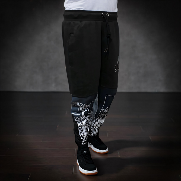 •QUEEN•OF•HEARTS• ~LUXURY JOGGER SWEATPANTS~ (CUT & SEW) (EMBROIDERED LOGO)