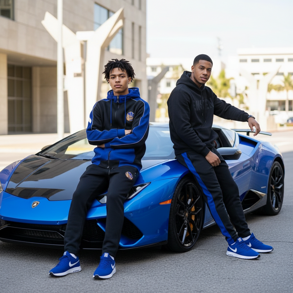 •GOLDEN STATE WARRIORS• (ZIPWAY) MEN'S GAME DAY ~BREAKAWAY~ ZIP UP HOODED SWEATSUITS