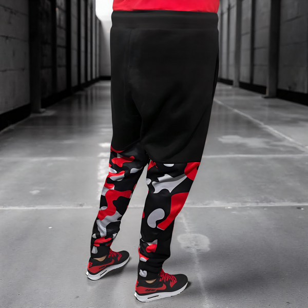 •CHIEFIN’ ADI-FEATHER• (CAMOUFLAGE) LUXURY JOGGER SWEATPANTS (CUT & SEW)