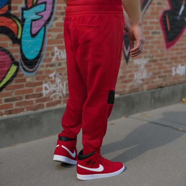 ^SEAN JOHN^ (RED-MULTI) POLYESTER JOGGER SWEATPANTS (XB SIZED)
