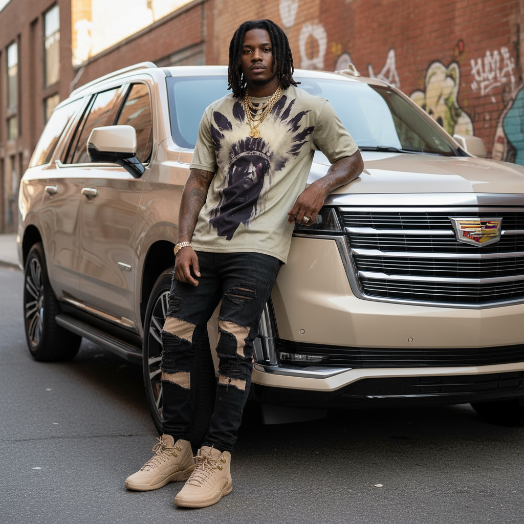 *NATIVE AMERICAN* ~FULL PRINT~ •LIGHTWEIGHT SUMMER TEES•