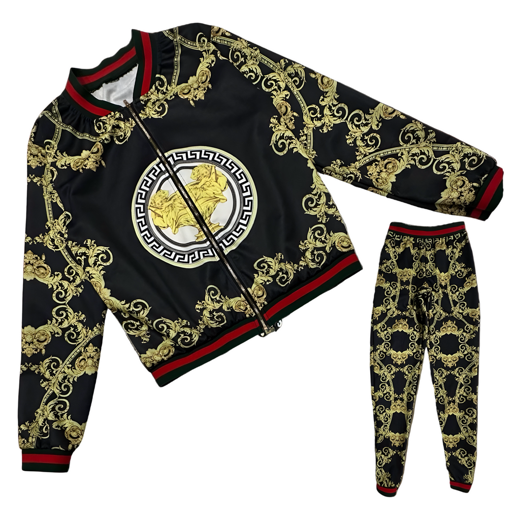 *V3R$@C3 STYLE* (BLACK-MULTI) ~LIGHTWEIGHT~ ZIP UP TRACKSUITS FOR WOMEN