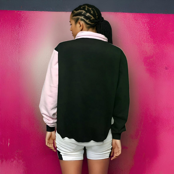 •CHAMPION CHIEF• LUXURY (PINK-MULTI) ZIP UP TRACK JACKETS (UNISEX) (COLLARED)