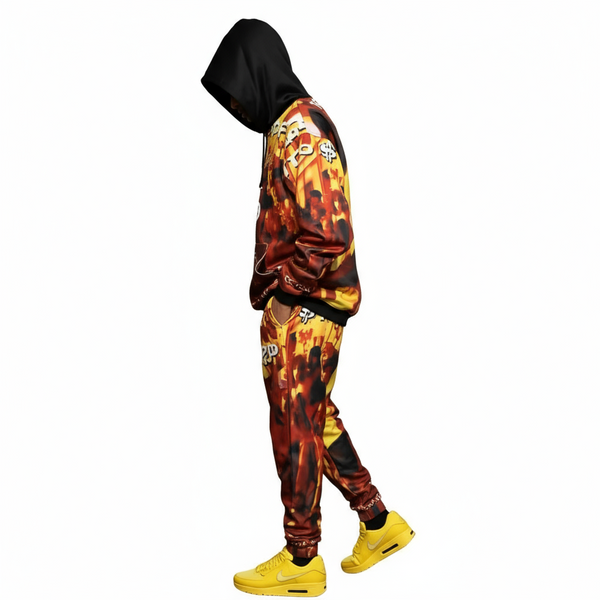 •SHORTY THE PIMP• ~1992 ALBUM COVER~ JOGGER SWEATSUIT (HOODED) (FLEECY SOFT LINED)