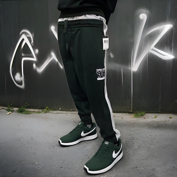 ^SEAN JOHN^ (*GREEN-MULTI*) POLYESTER JOGGER SWEATPANTS (XB SIZED)
