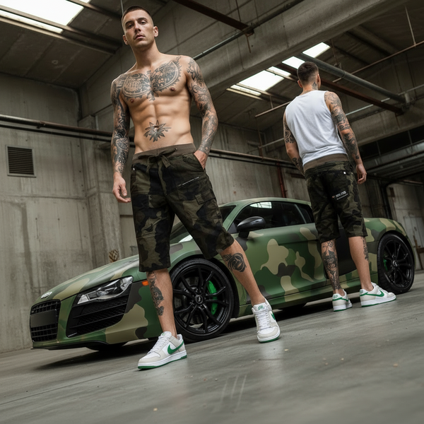 ^RAWCRAFT^ ~FITTED~ COTTON CAMOUFLAGE SHORTS