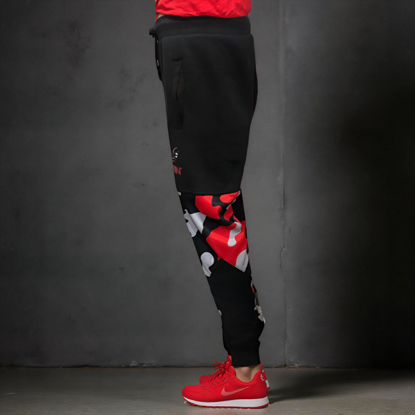 •CHIEFIN’ ADI-FEATHER• (CAMOUFLAGE) LUXURY JOGGER SWEATPANTS (CUT & SEW)