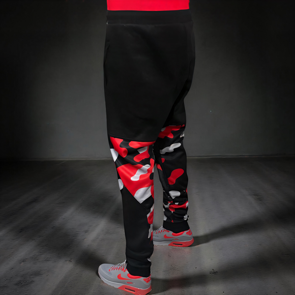 •CHIEFIN’ ADI-FEATHER• (CAMOUFLAGE) LUXURY JOGGER SWEATPANTS (CUT & SEW)