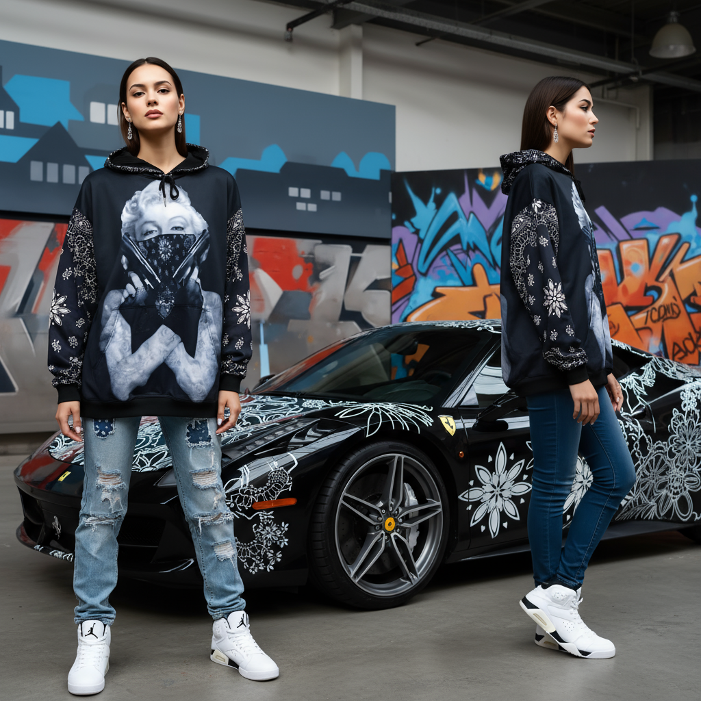 *MARILYN MONROE O.G.* ~PULLOVER HOODIES~ (FLEECE LINED)