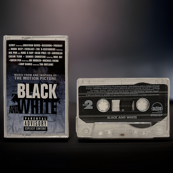 •BLACK AND WHITE ~ THE SOUNDTRACK• ~2000 OG PRESSING~ (CASSETTE TAPE)