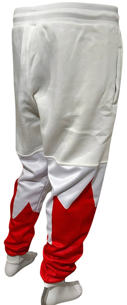 *ALL HEART* ~World Juniors Team Canada~ (WHITE-RED) •JOGGER SWEATPANTS• (Cut & Sew / Embroidery)