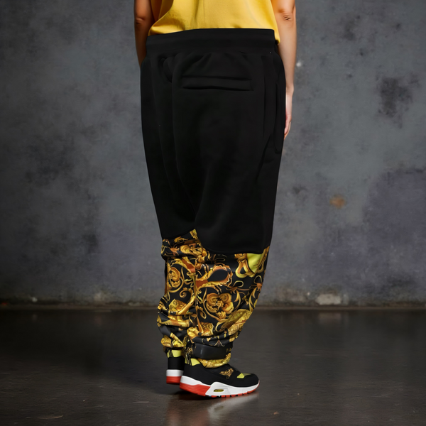 •QUEEN V3R$@C3• LUXURY CUT & SEW JOGGER SWEATPANTS (UNISEX) (EMBROIDERY)