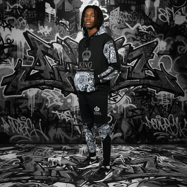 •KING OF HEARTS• LUXURY JOGGER SWEATSUITS (CUT & SEW) (EMBROIDERED LOGOS)