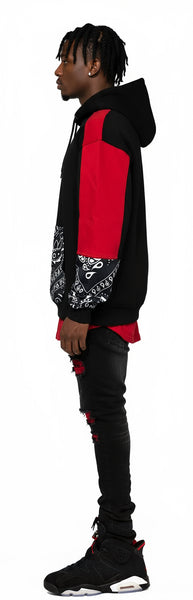 *LA VIE L0U!$* ~CUT & SEW LUXURY PULLOVER HOODIES~ (3 TONE)