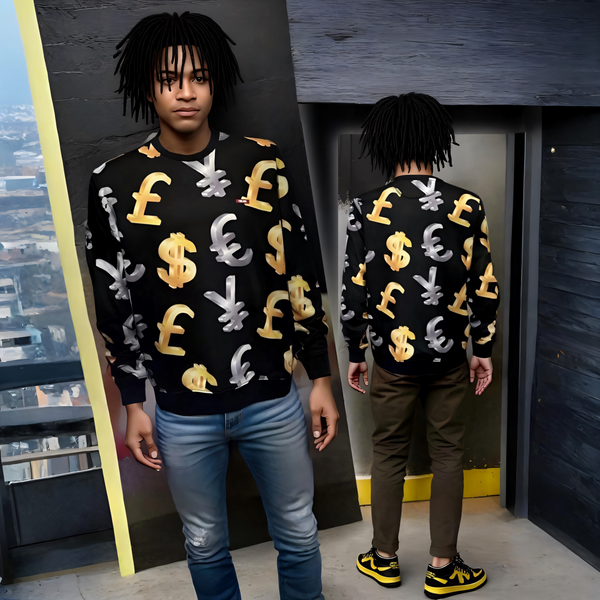 ^YMCMB^ (BLACK-MULTI) CREWNECK SWEATSHIRT