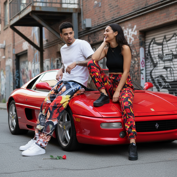 ^IRONMAN GHOSTFACE 1996^ (ALBUM COVER) JOGGER SWEATPANTS (FLEECE LINED)