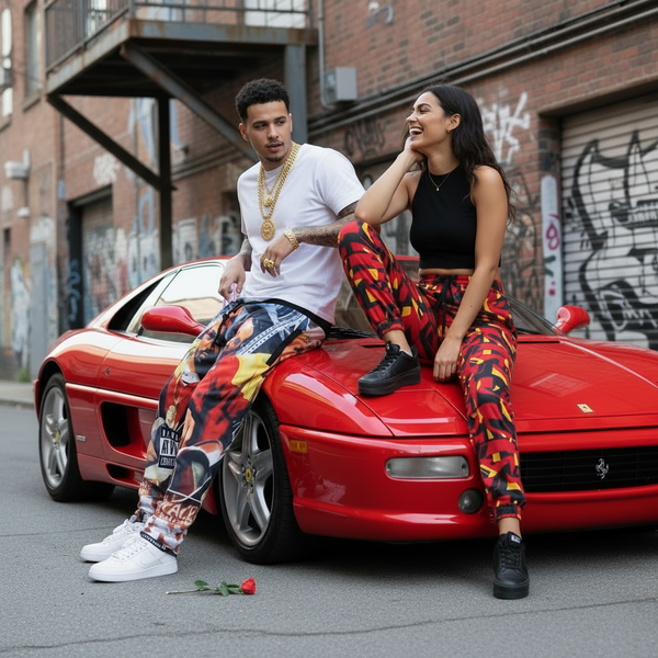 *IRONMAN GHOSTFACE* ~1996~ (ALBUM COVER) •JOGGER SWEATPANTS• (FLEECE LINED)