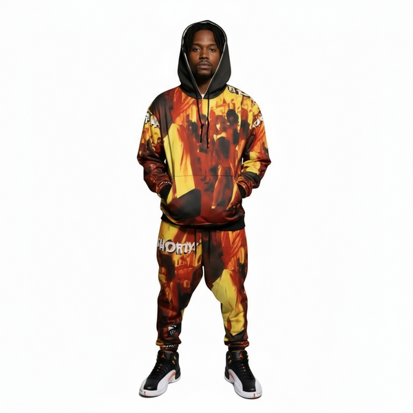 •SHORTY THE PIMP• ~1992 ALBUM COVER~ JOGGER SWEATSUIT (HOODED) (FLEECY SOFT LINED)