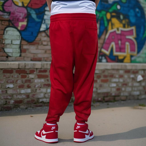 *SEAN JOHN* (RED-MULTI) •POLYESTER JOGGER SWEATPANTS• (XB SIZED)