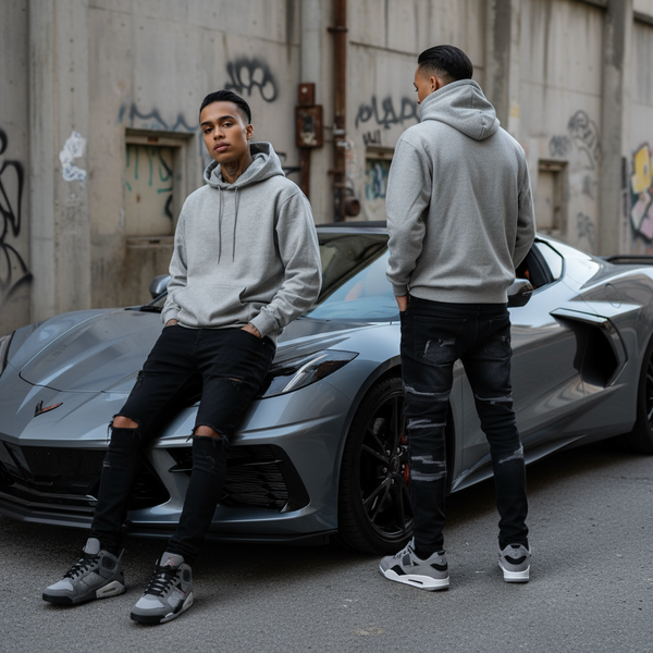 *CHAMPION ATHLETICS* (GREY) PULLOVER HOODIES