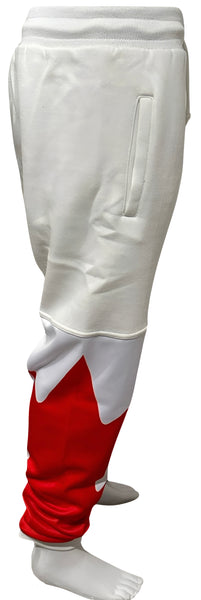 *ALL HEART* ~World Juniors Team Canada~ (WHITE-RED) •JOGGER SWEATPANTS• (Cut & Sew / Embroidery)