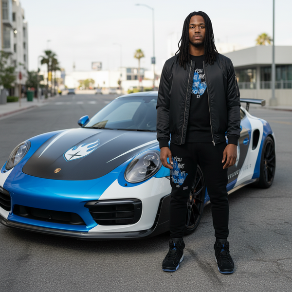 *BIGGY THREADS* (BLACK) ~23 PRAYING HANDS~ JOGGER SWEATPANTS