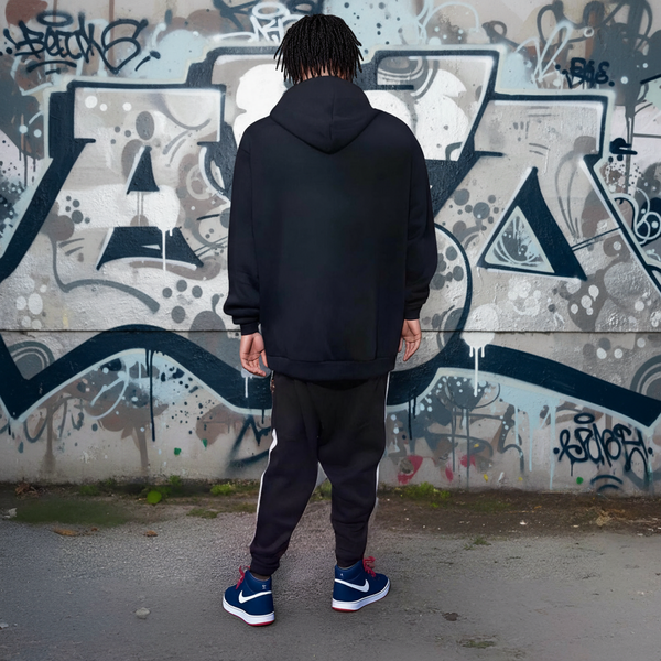 •SEAN JOHN• (NAVY-MULTI) POLYESTER HOODED ZIP UP TRACKSUITS (XB SIZED)
