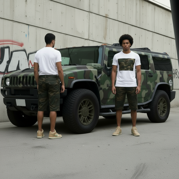 ^REGAL WEAR^ ~CAMOUFLAGE~ CARGO SHORTS