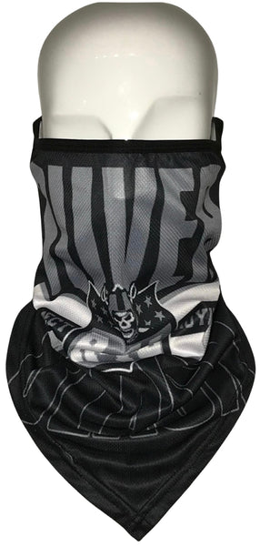 *All Season Face Coverings* ~SILVER AND BLACK~