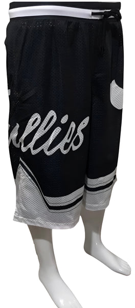 ^CHI-TOWN BULLIES^ (BLACK-WHITE) MESH BASKETBALL JERSEYS