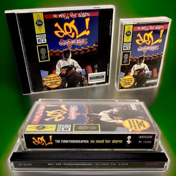 •DEL THE FUNKYHOMOSAPIEN - NO NEED FOR ALARM• (1993) (CASSETTE & CD AVAILABLE) (ORIGINAL PRESSINGS)