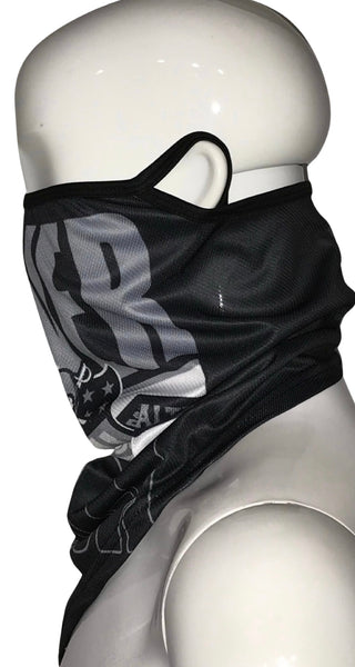 *All Season Face Coverings* ~SILVER AND BLACK~