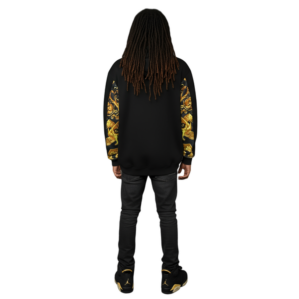 •KING V3R$@C3• LUXURY CUT & SEW HOODIES FOR MEN (EMBROIDERED LOGO)