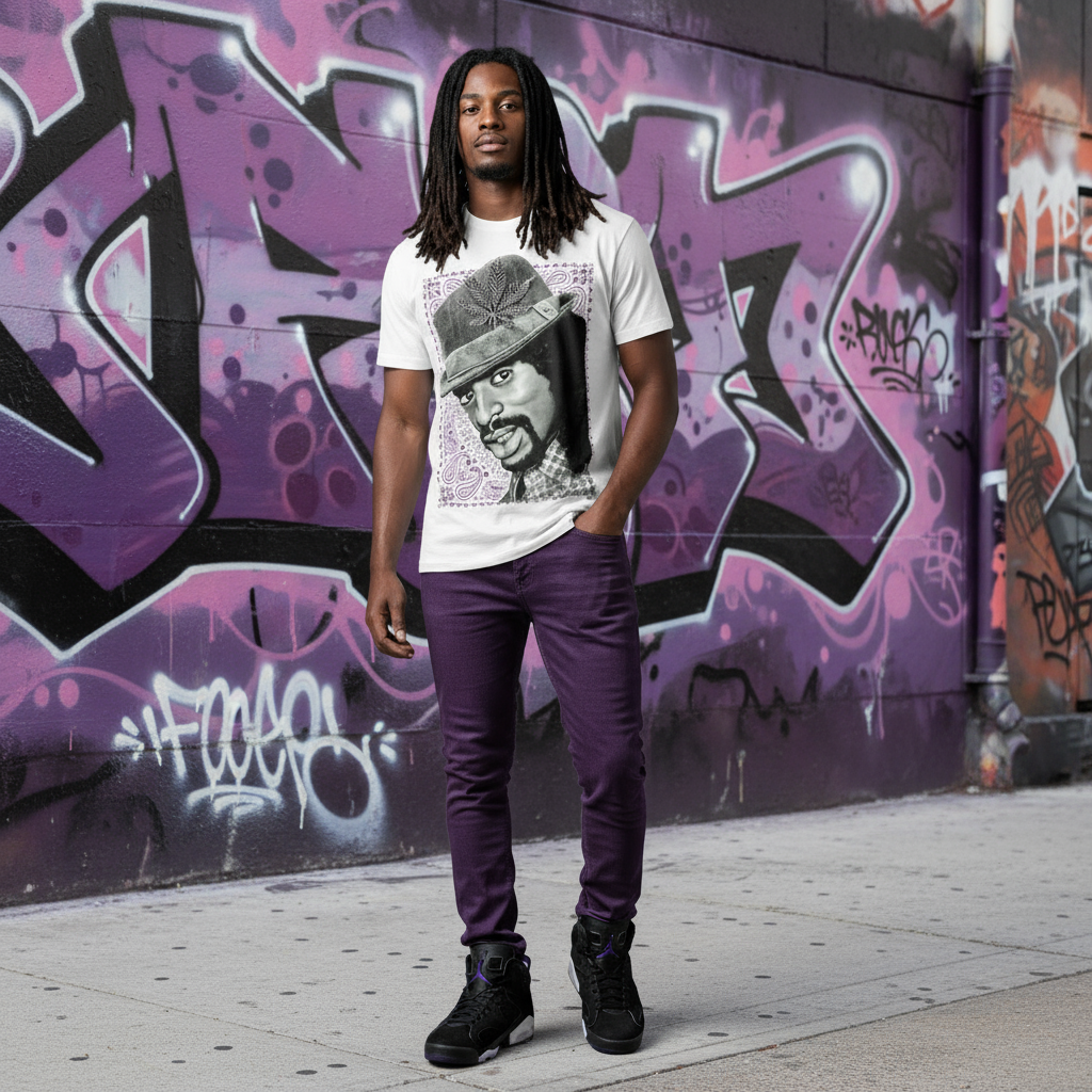 *<SC>* (WHITE) ~MAC DRE~ HEAVY COTTON JUMBO PRINT TEES