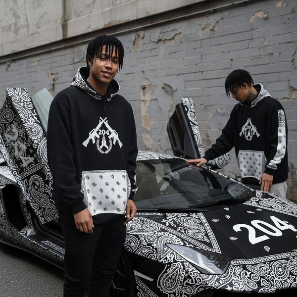 *204 LA FAMILIA* ~TEAM AK~ LUX HOODIES (CUT & SEW WITH EMBROIDERED LOGOS)