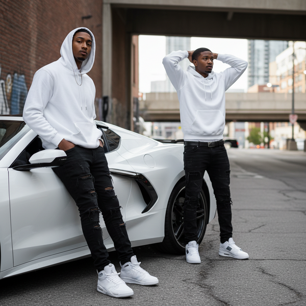 *CHAMPION ATHLETICS* (WHITE) PULLOVER HOODIES *CLASSIC LOGO*