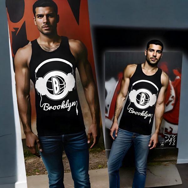 •ROCAWEAR• (BLACK) PRE-GAME MENS TANK TOP (SMALL)